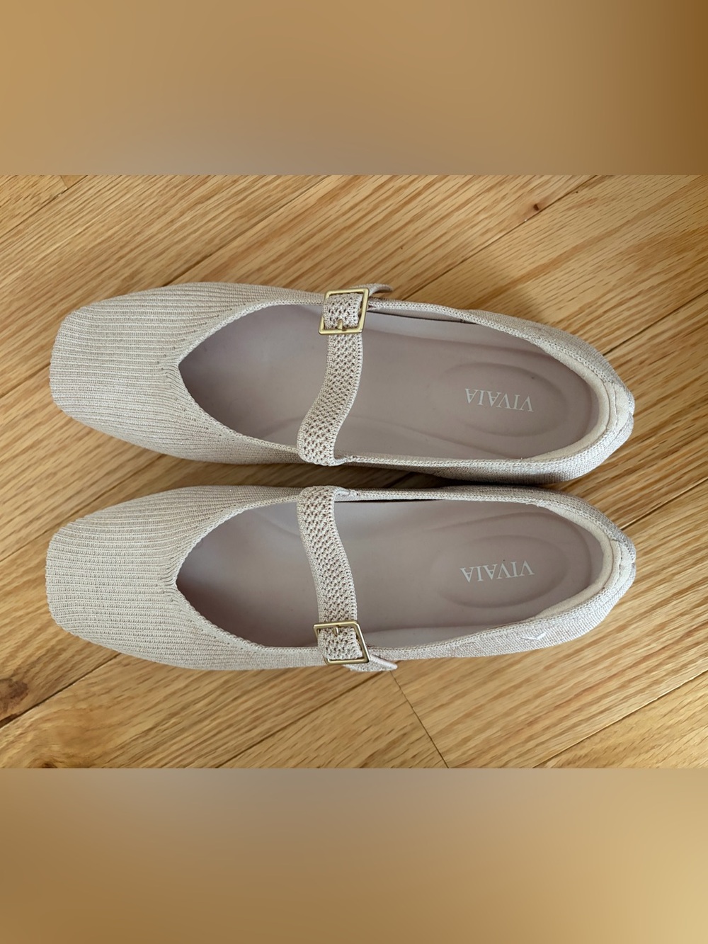 Viviaia square toe Mary Jane rose gold size 40, worn once